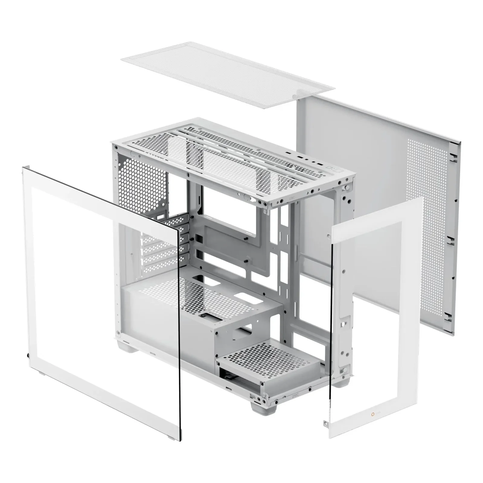Корпус для комп'ютера MATX W/O PSU GAMMA C52 WH (GAMMA-C52-WHD000XX-GL) OCYPUS UA