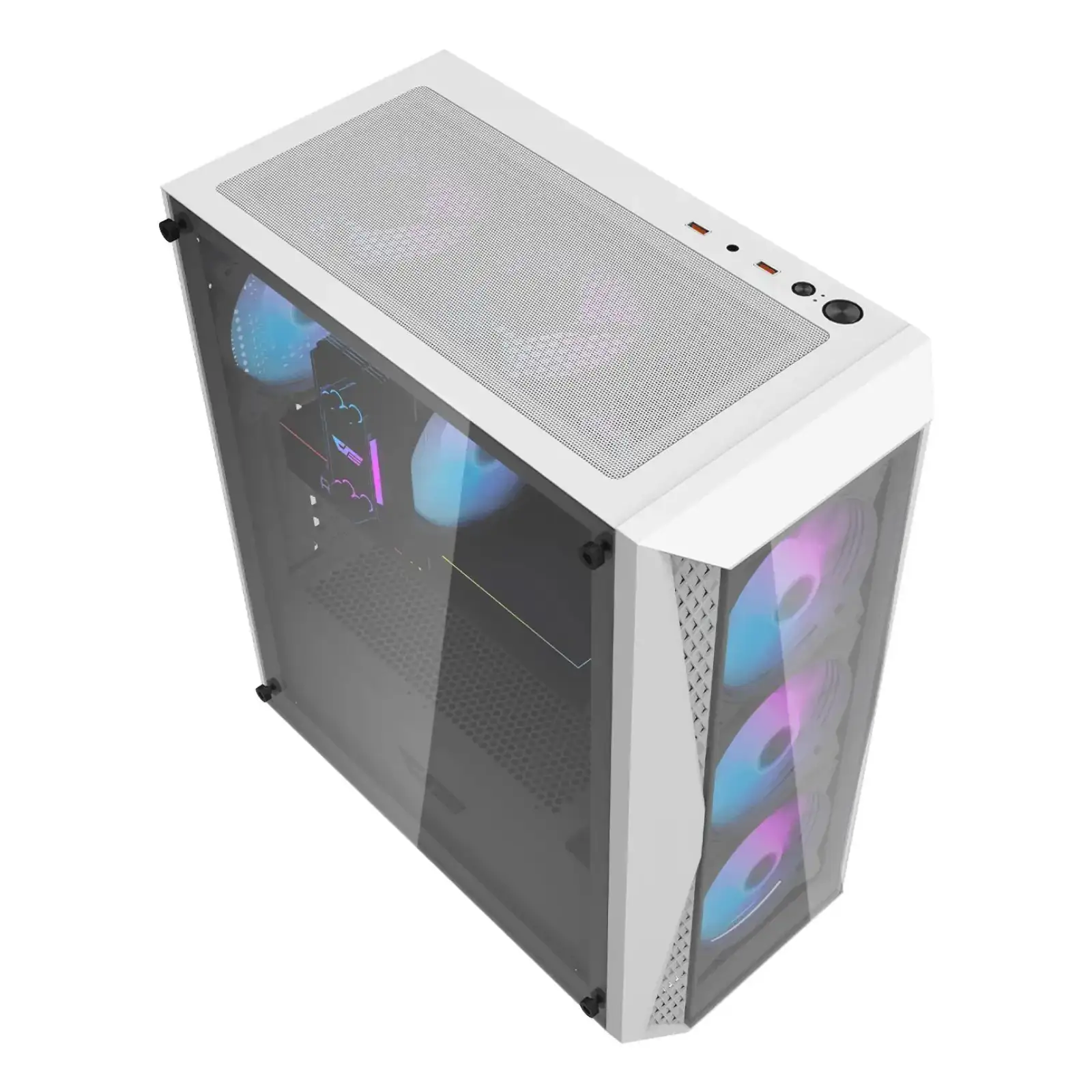 Корпус для комп'ютера DARK FLASH DK352 PLUS ATX без блока живлення, білий (DK352 PLUS WHITE) UA