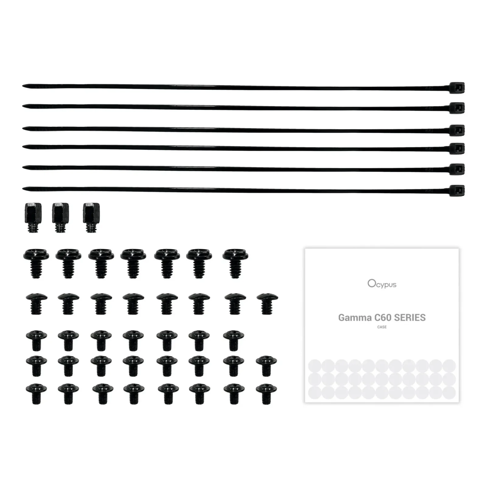 Корпус для комп'ютера ATX W/O PSU GAMMA C60 BK (GAMMA-C60-BKG000XX-GL) OCYPUS UA