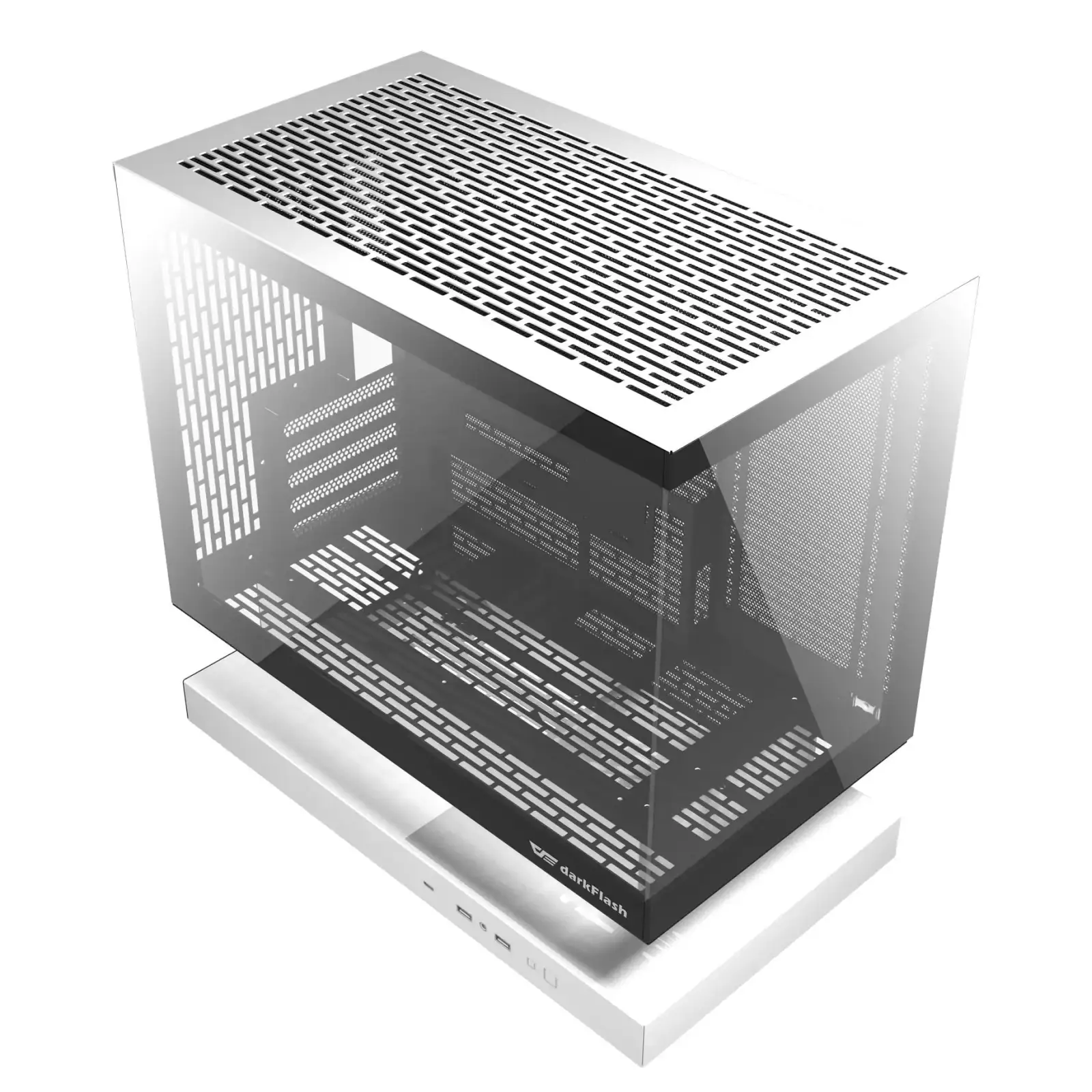 Корпус для комп'ютера DARK FLASH F1 mATX без блока живлення, білий (F1 WHITE) UA