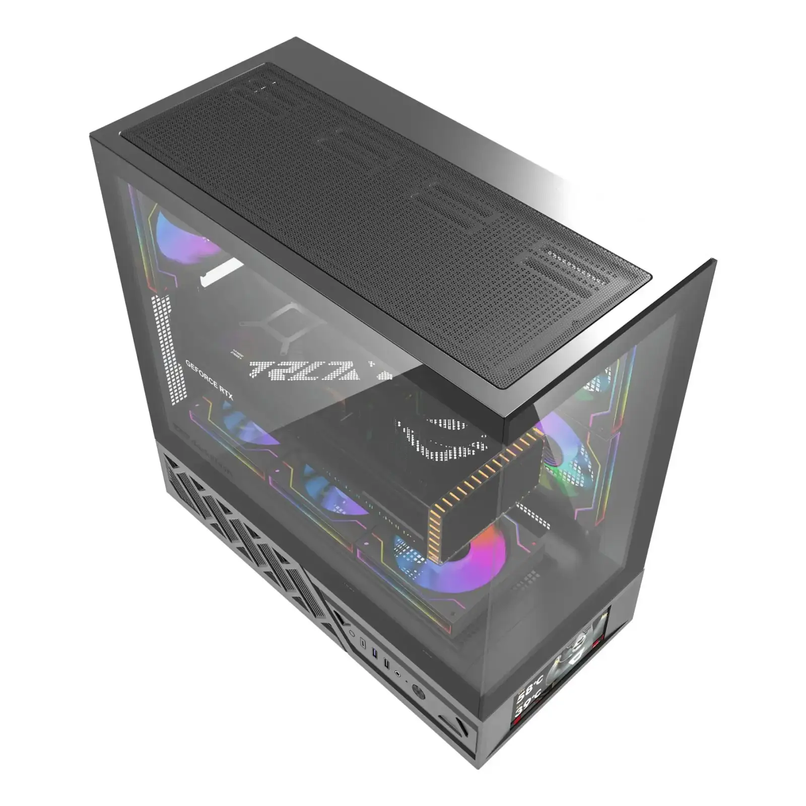 Корпус для комп'ютера DARK FLASH DS950V ATX без блока живлення, чорний (DS950V BLACK) UA