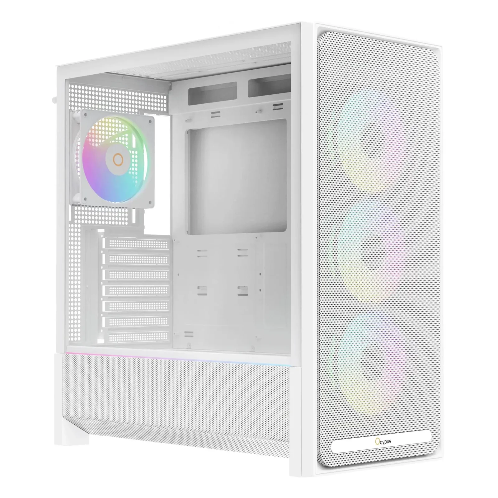 Корпус для комп'ютера ATX W/O PSU DELTA C70 WH ARGB (DELTA-C70-WHG400XX-GL) OCYPUS UA