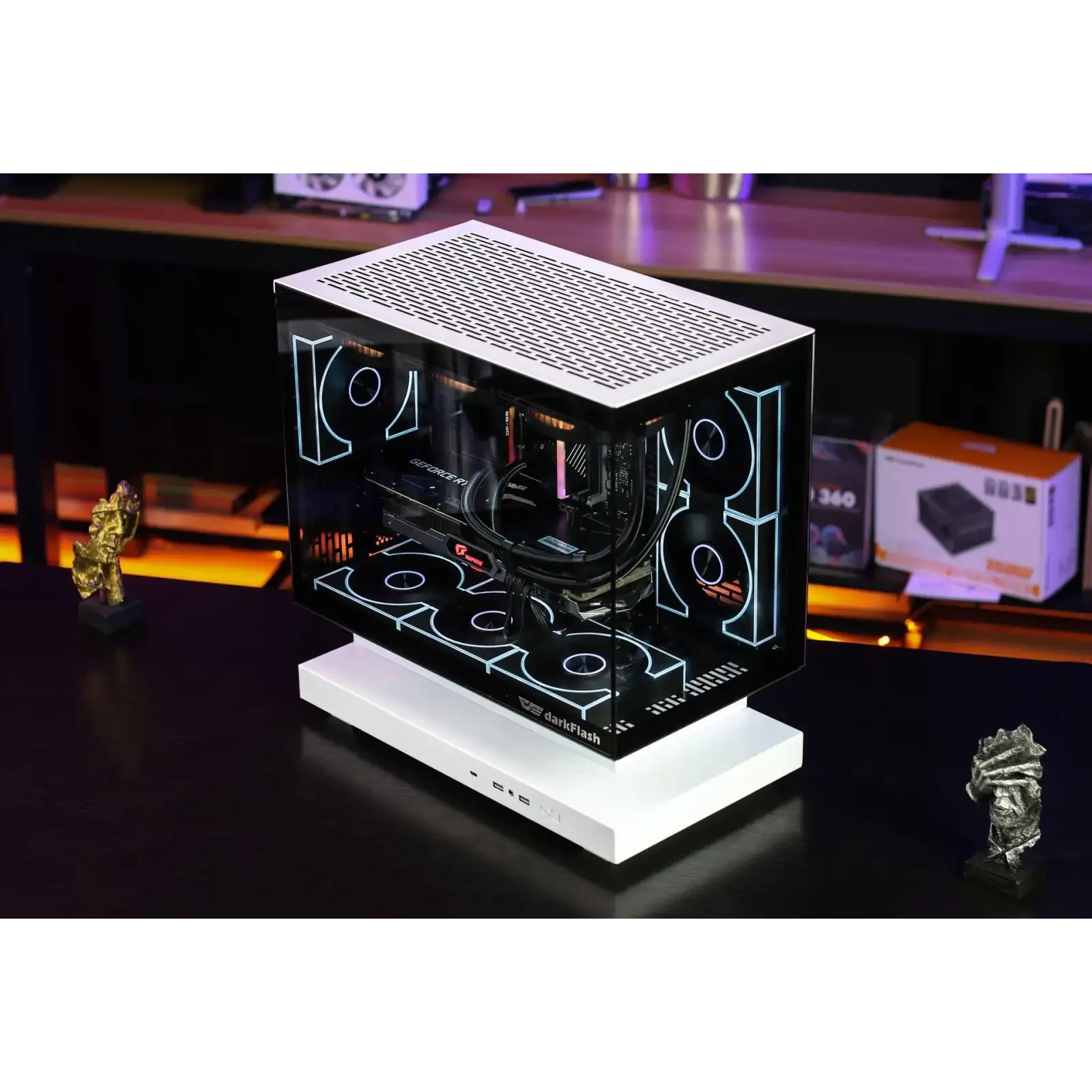Корпус для комп'ютера DARK FLASH F1 mATX без блока живлення, білий (F1 WHITE) UA