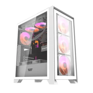 Корпус для комп'ютера DARK FLASH DRX70 GLASS ATX без блока живлення, білий (DRX70 GLASS WHITE) UA