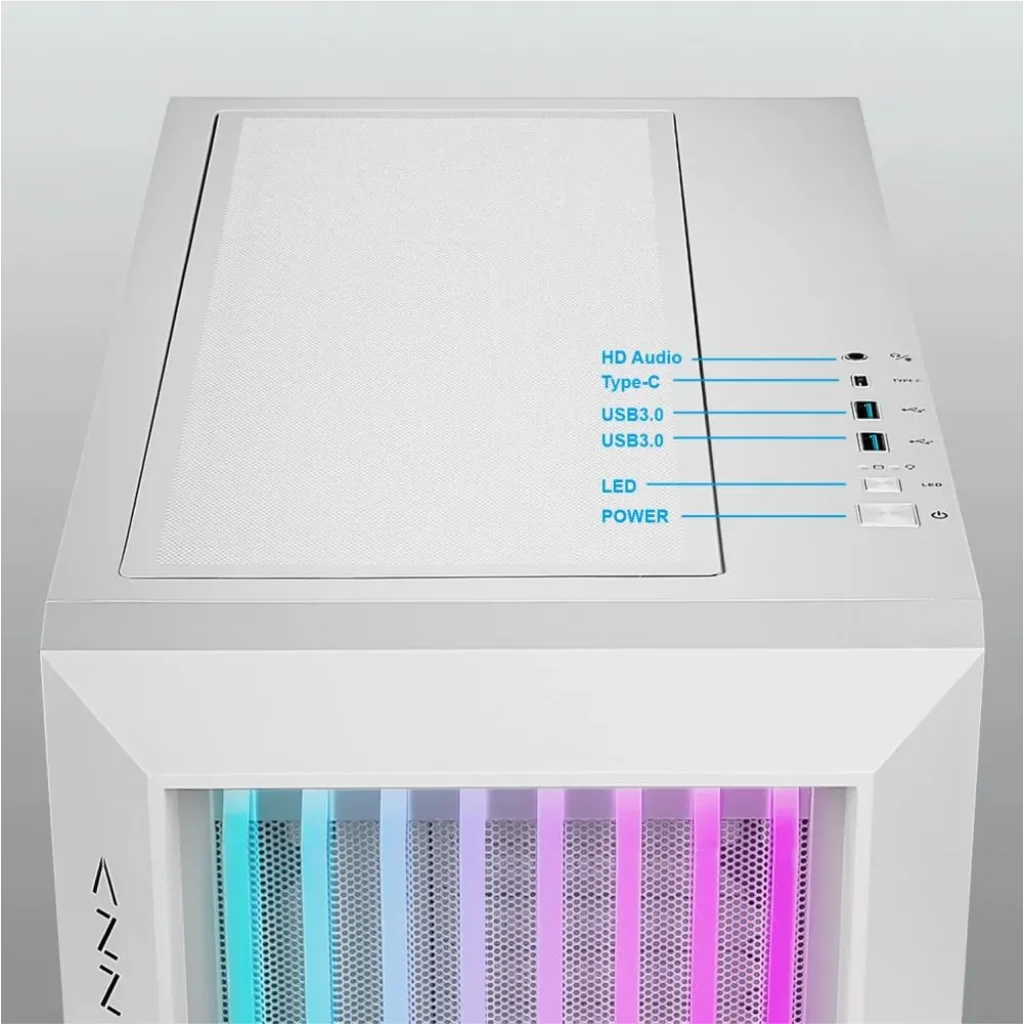 Корпус ATX W/O PSU GUARDIAN GLASS CSAZ-520WG AZZA UA