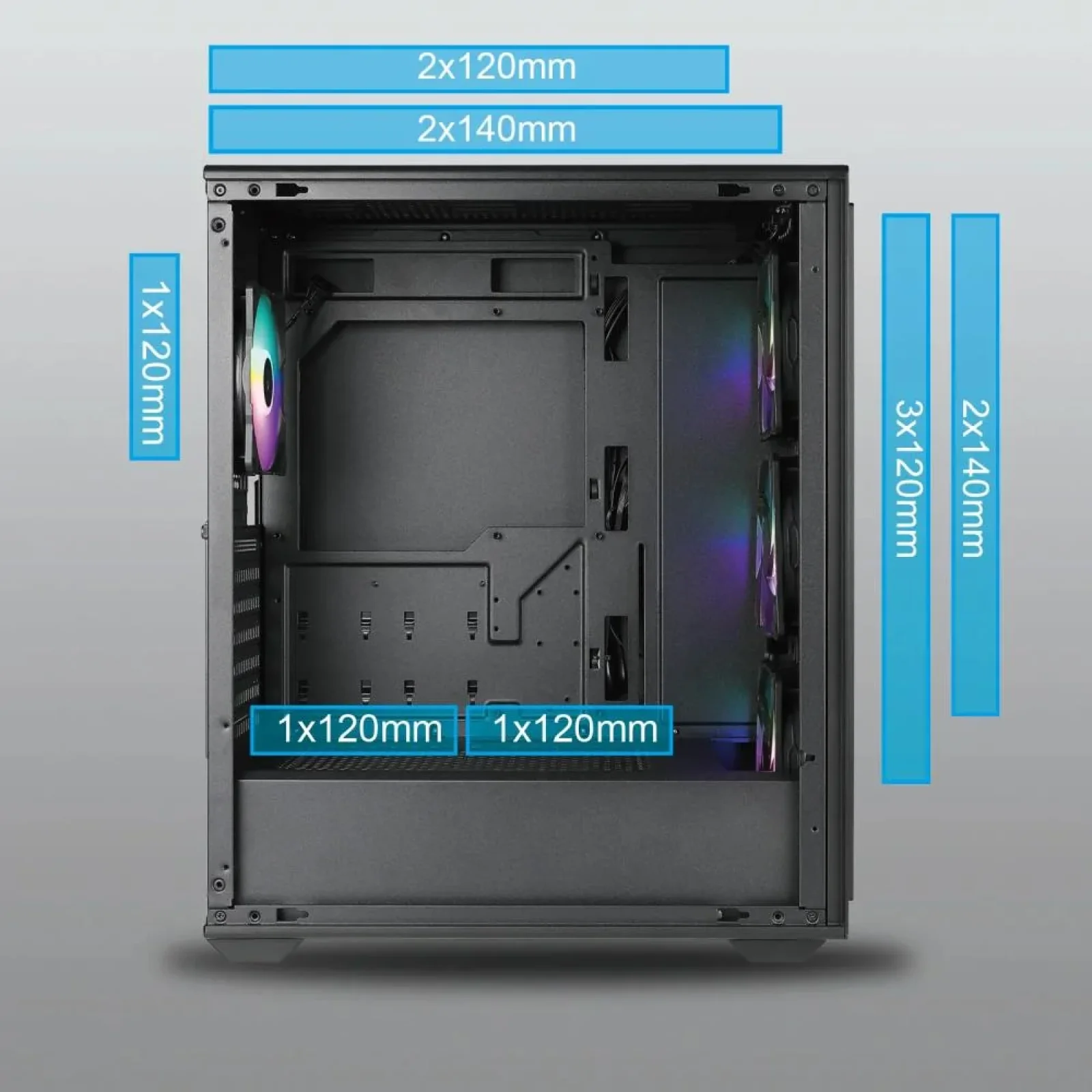 Корпус ATX W/O PSU FOREST 370 CSAZ-370 AZZA UA