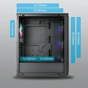 Корпус ATX W/O PSU FOREST 370 CSAZ-370 AZZA UA