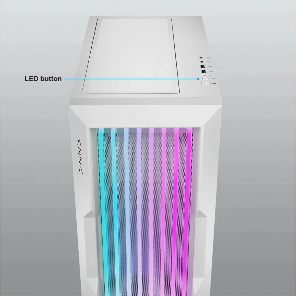 Корпус ATX W/O PSU GUARDIAN GLASS CSAZ-520WG AZZA UA