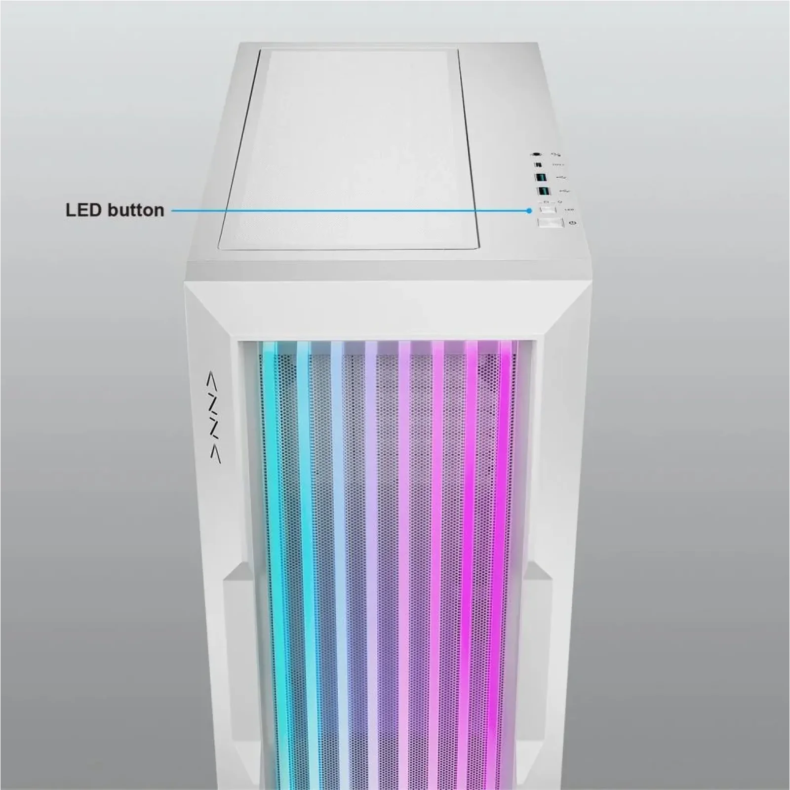 Корпус ATX W/O PSU GUARDIAN GLASS CSAZ-520WG AZZA UA