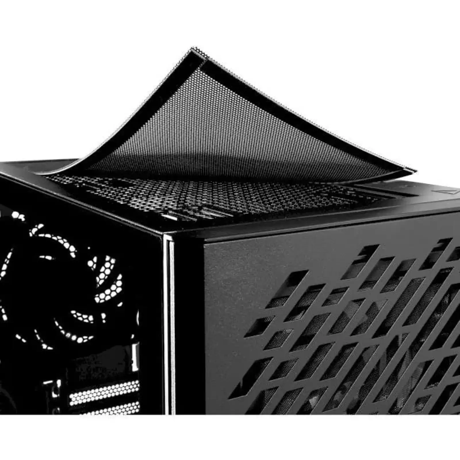 Корпус MITX W/O PSU BLACK VALORAIRMT-BKCWW ADATA UA