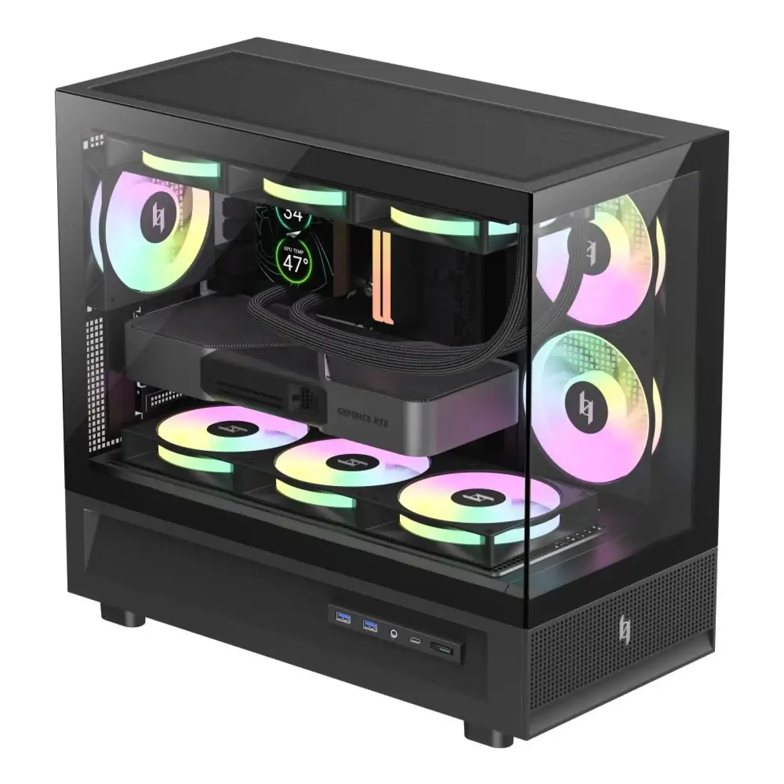 Корпус для комп'ютера MATX W/O PSU NEX C31 BK GAMEMAX UA