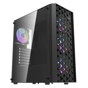 Корпус для комп'ютера DARK FLASH DK351 ATX без блока живлення, чорний (DK351 BLACK) UA