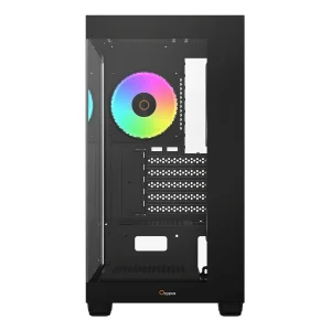 Корпус для комп'ютера MATX W/O PSU GAMMA C52 BK ARGB (GAMMA-C52-BKD300XX-GL) OCYPUS UA