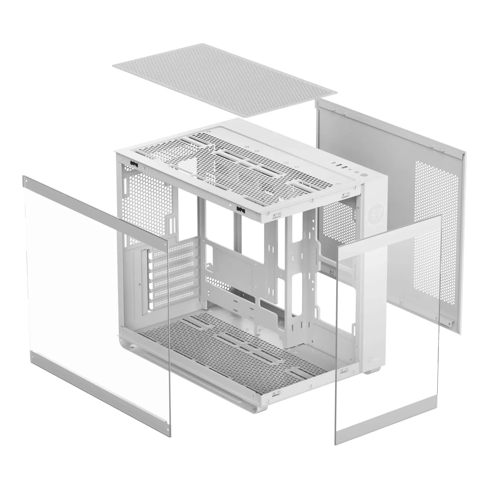 Корпус для комп'ютера ATX W/O PSU IOTA C70 WH ARGB (IOTA-C70-WHD600XX-GL) OCYPUS UA