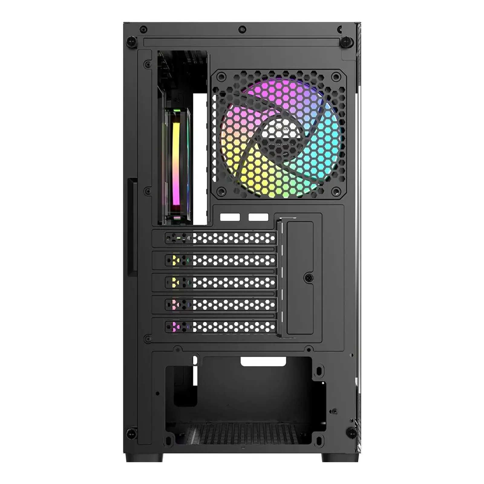 Корпус для комп'ютера MATX W/O PSU GAMMA C52 BK ARGB (GAMMA-C52-BKD300XX-GL) OCYPUS UA