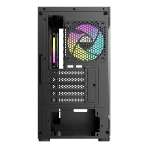Корпус для комп'ютера MATX W/O PSU GAMMA C52 BK ARGB (GAMMA-C52-BKD300XX-GL) OCYPUS UA