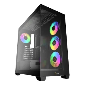 Корпус для комп'ютера ATX W/O PSU GAMMA C72 BK ARGB (GAMMA-C72-BKD400XX-GL) OCYPUS UA