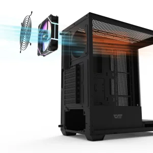 Корпус для комп'ютера DARK FLASH ATX без блока живлення DS900 чорний (DS900 BLACK) UA