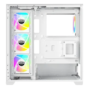 Корпус для комп'ютера ATX W/O PSU GAMMA C72 WH ARGB (GAMMA-C72-WHD400XX-GL) OCYPUS UA