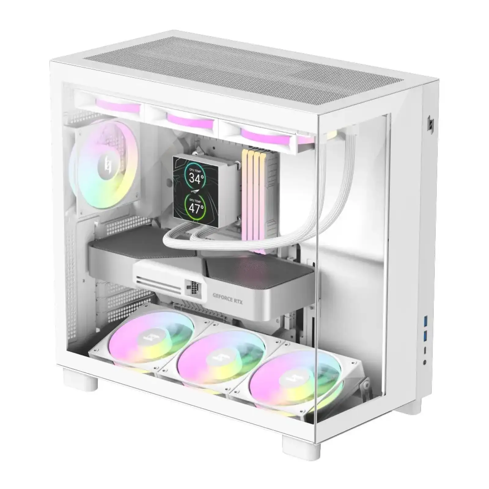 Корпус для комп'ютера ATX W/O PSU NEX C53 WH GAMEMAX UA