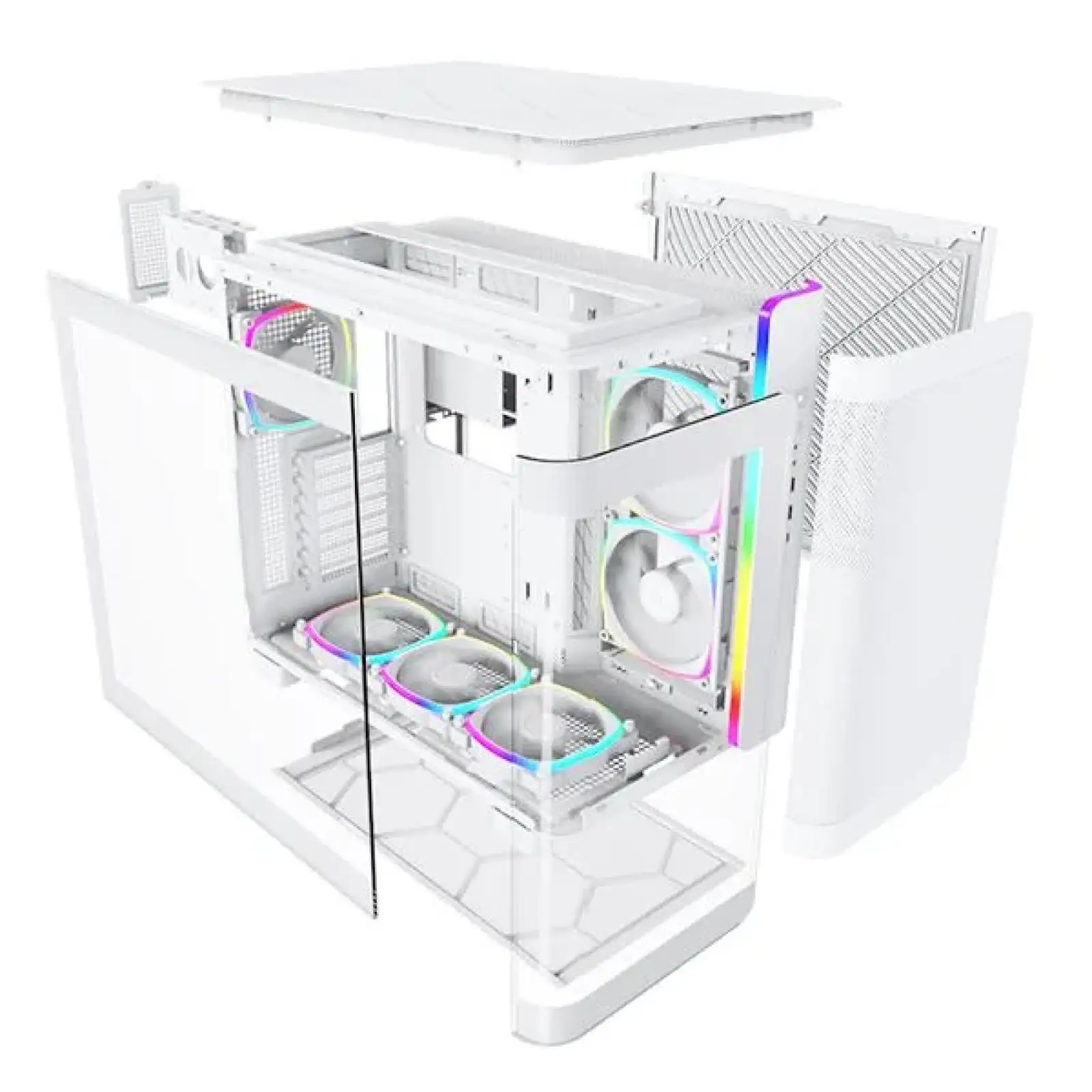 Корпус ATX W/O PSU KING 95 PRO (W) MONTECH UA