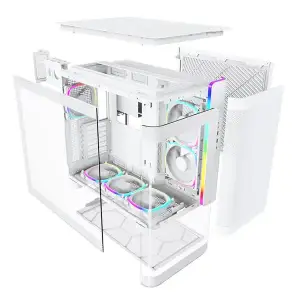 Корпус ATX W/O PSU KING 95 PRO (W) MONTECH UA