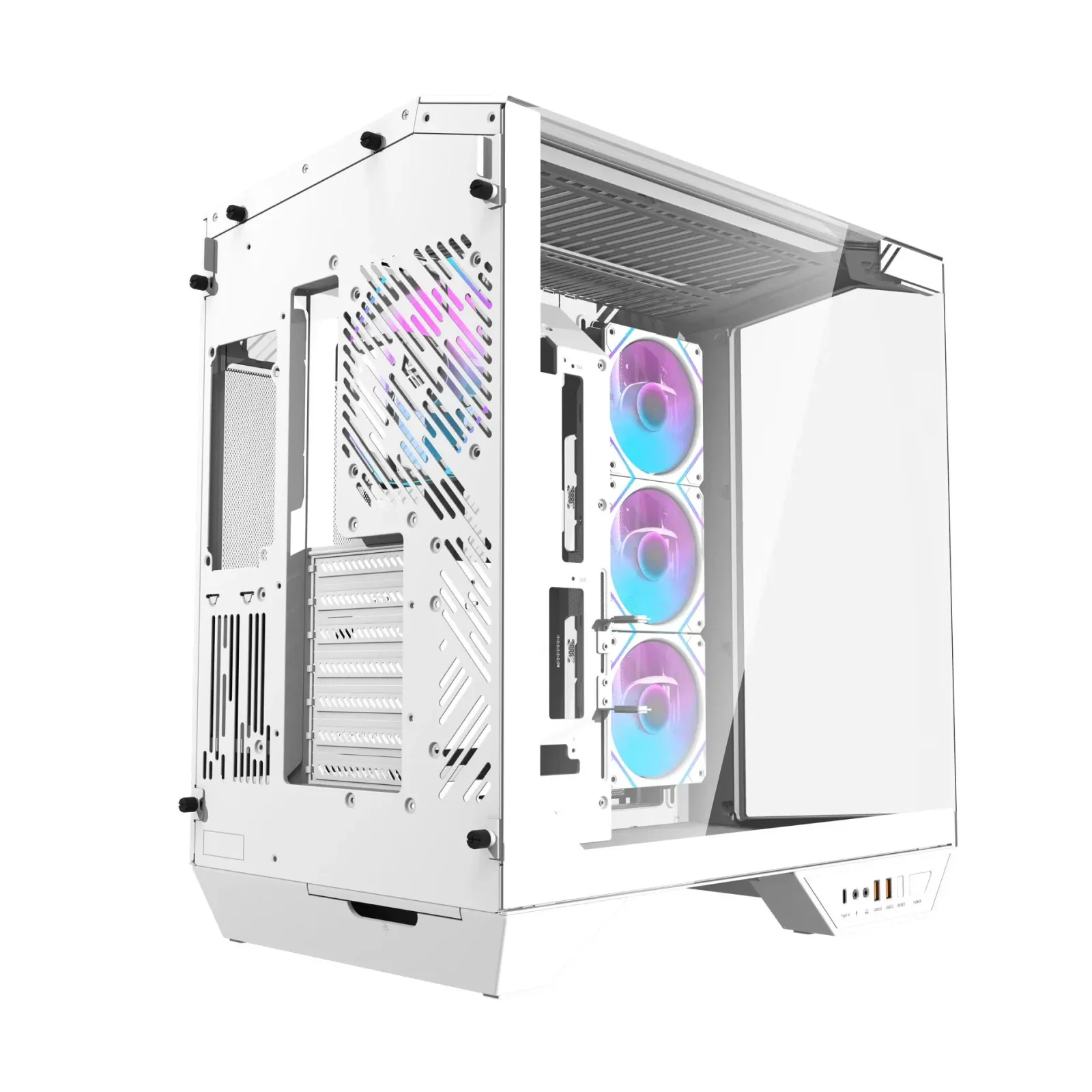 Корпус для комп'ютера DARK FLASH ATX без блока живлення DY470 білий (DY470 WHITE) UA