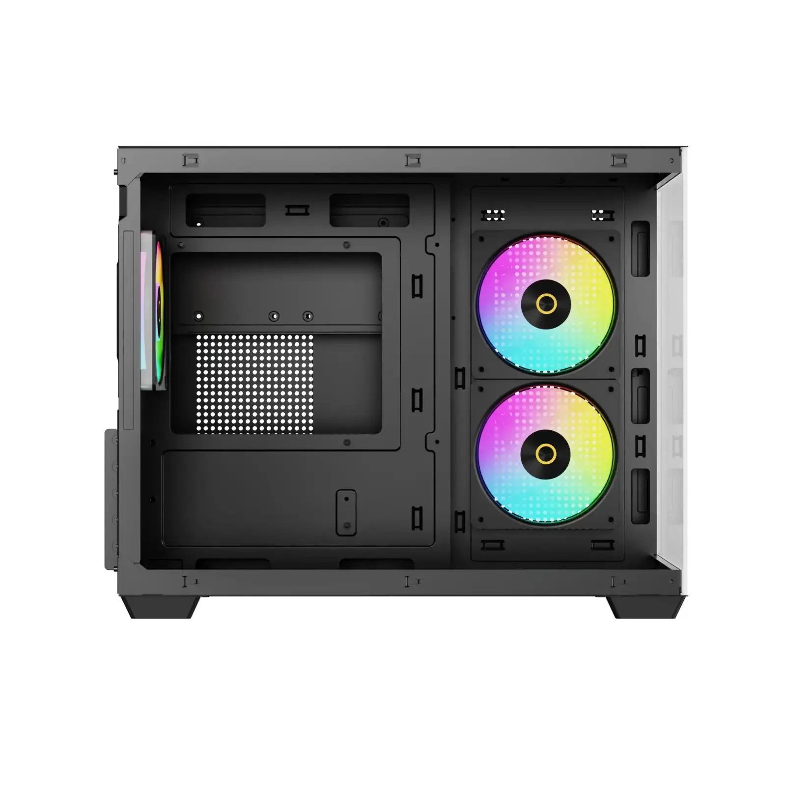 Корпус для комп'ютера MATX W/O PSU GAMMA C54 ARGB чорний (GAMMA-C54-BKD300XX-GL) OCYPUS UA