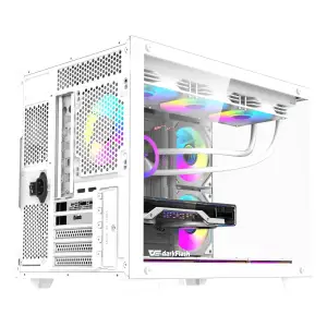 Корпус для комп'ютера DARK FLASH B275 PRO mATX без блока живлення, білий (B275 PRO WHITE) UA