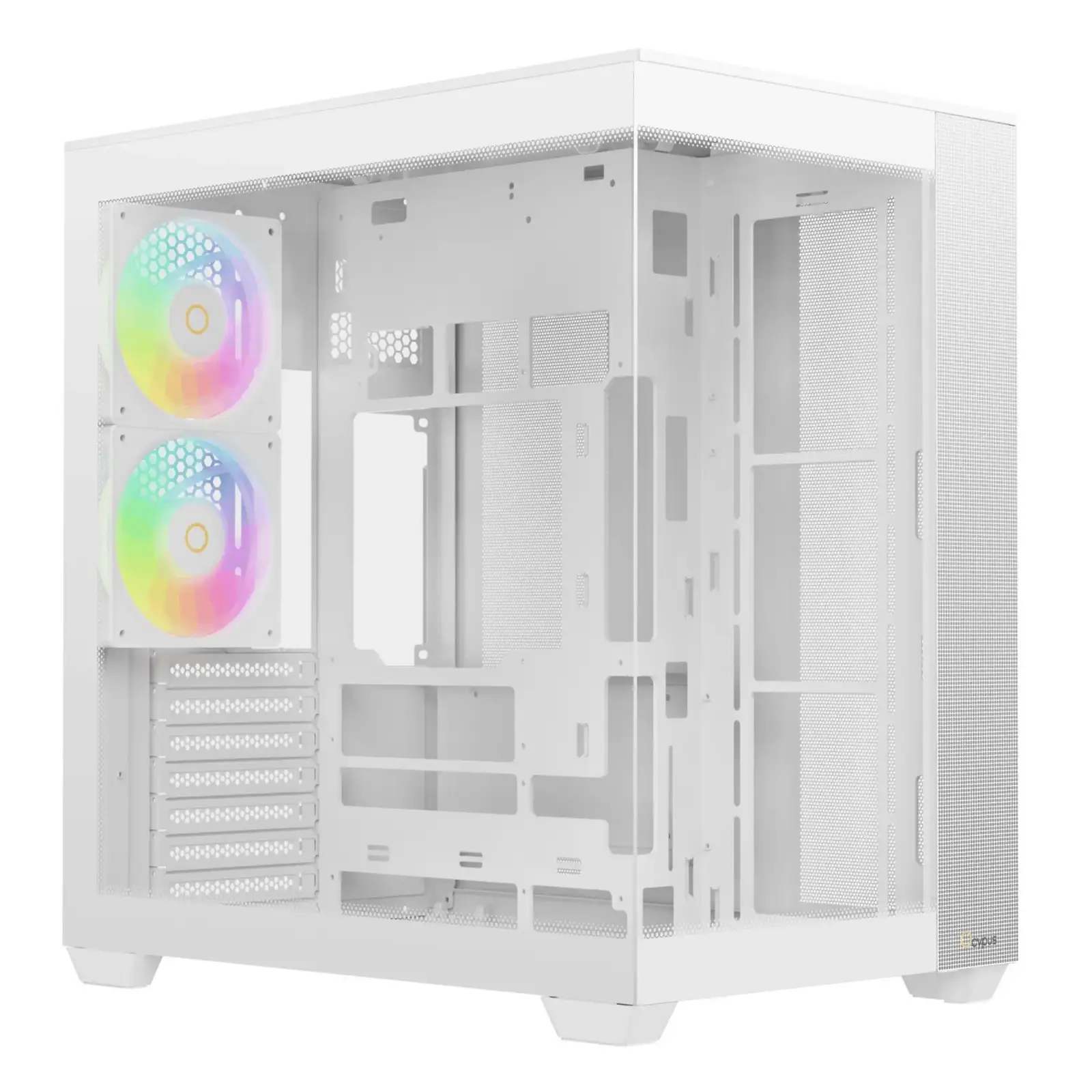Корпус для комп'ютера ATX W/O PSU DELTA C74 ARGB білий (DELTA-C74-WHD200XX-GL) OCYPUS UA