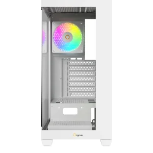 Корпус для комп'ютера ATX W/O PSU GAMMA C72 WH ARGB (GAMMA-C72-WHD400XX-GL) OCYPUS UA