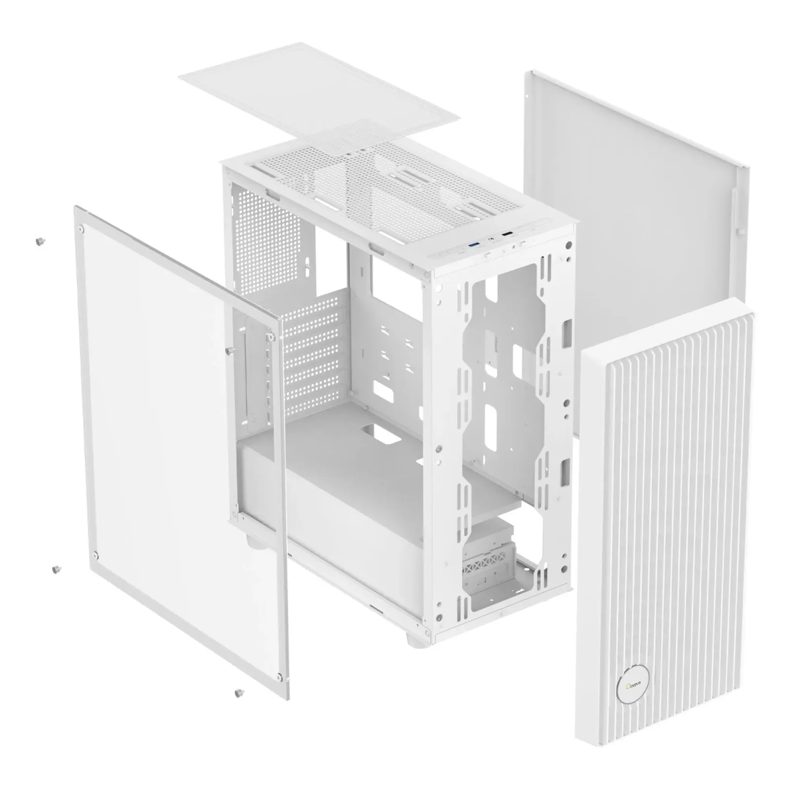 Корпус для комп'ютера ATX W/O PSU GAMMA C70 WH (GAMMA-C70-WHG000XX-GL) OCYPUS UA