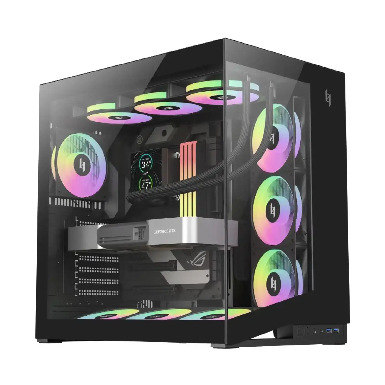 Корпус для комп'ютера ATX W/O PSU NEX C56 BK GAMEMAX UA