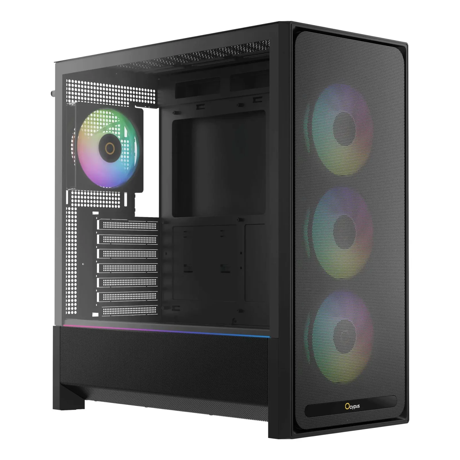 Корпус для комп'ютера ATX W/O PSU DELTA C70 BK ARGB (DELTA-C70-BKG400XX-GL) OCYPUS UA