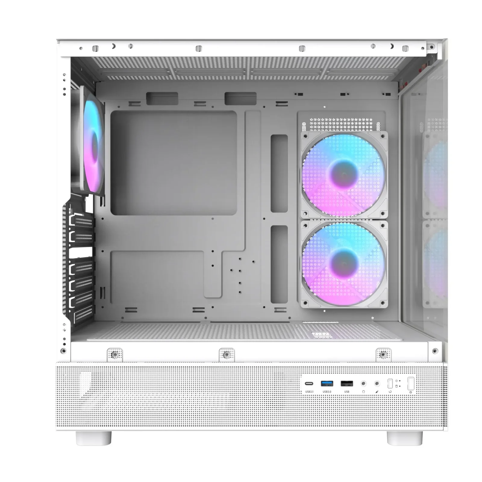 Корпус для комп'ютера DARK FLASH ATX без блока живлення DPX90 білий (DPX90 WHITE) UA