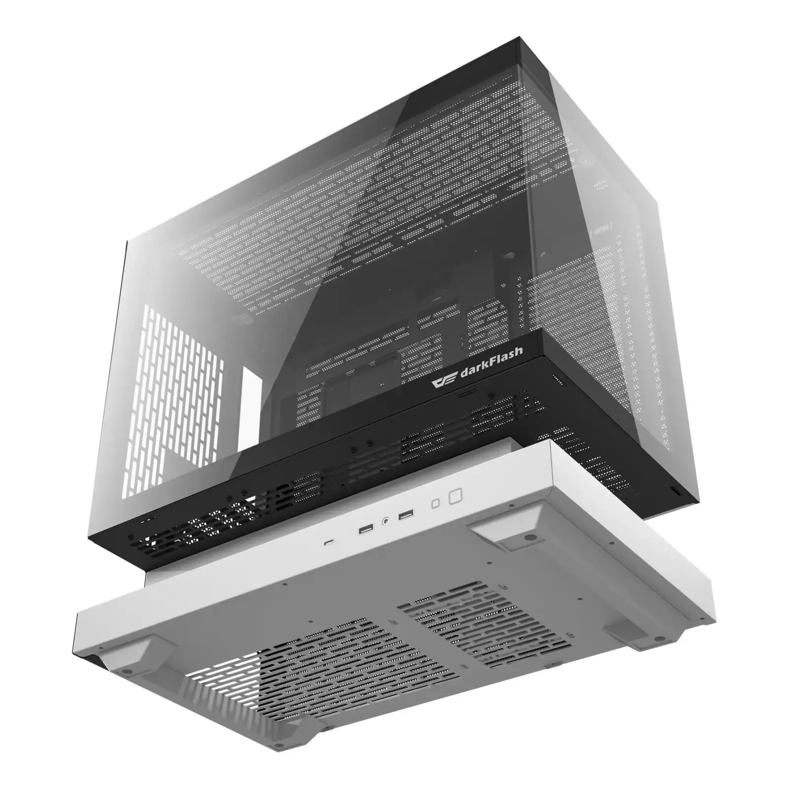 Корпус для комп'ютера DARK FLASH F1 mATX без блока живлення, білий (F1 WHITE) UA