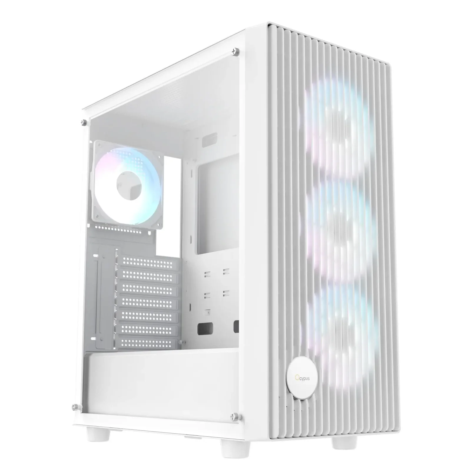 Корпус для комп'ютера ATX W/O PSU GAMMA C70 WH ARGB (GAMMA-C70-WHG400XX-GL) OCYPUS UA