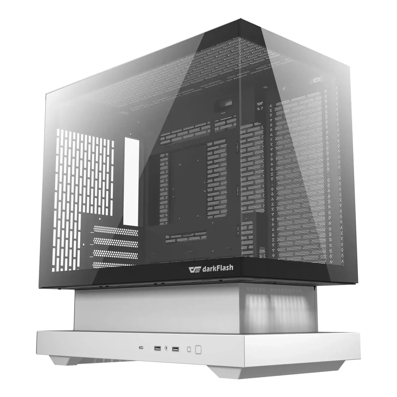 Корпус для комп'ютера DARK FLASH F1 mATX без блока живлення, білий (F1 WHITE) UA