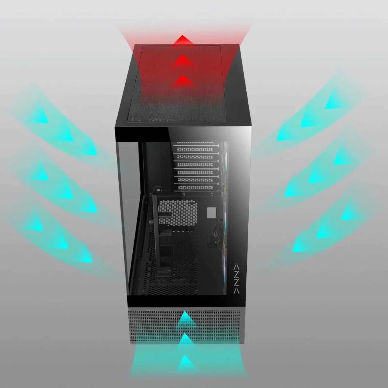 Корпус ATX W/O PSU TIARA 501B CSAZ-501B AZZA UA