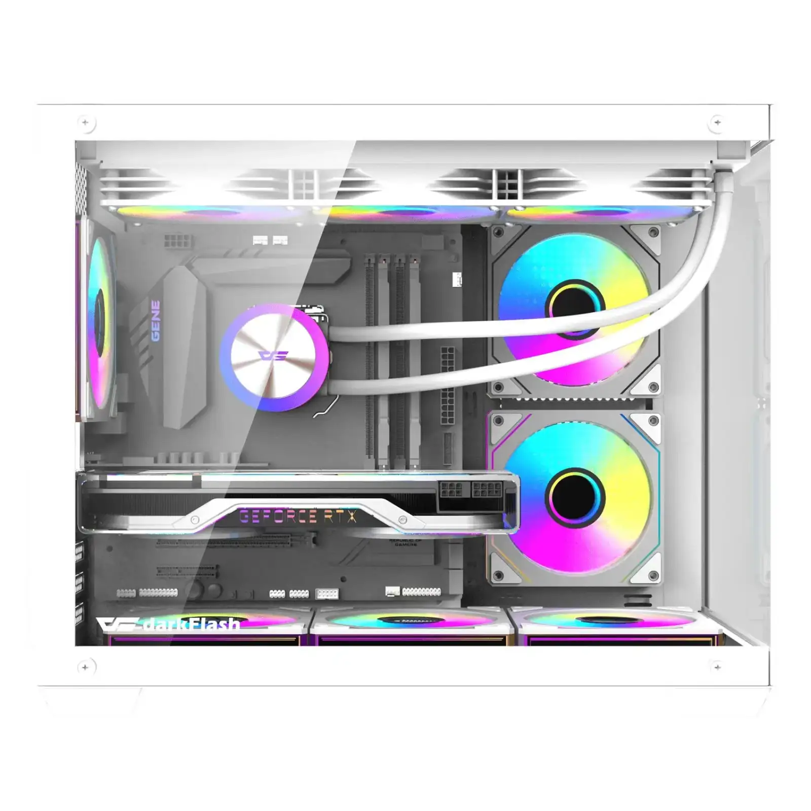 Корпус для комп'ютера DARK FLASH B275 PRO mATX без блока живлення, білий (B275 PRO WHITE) UA