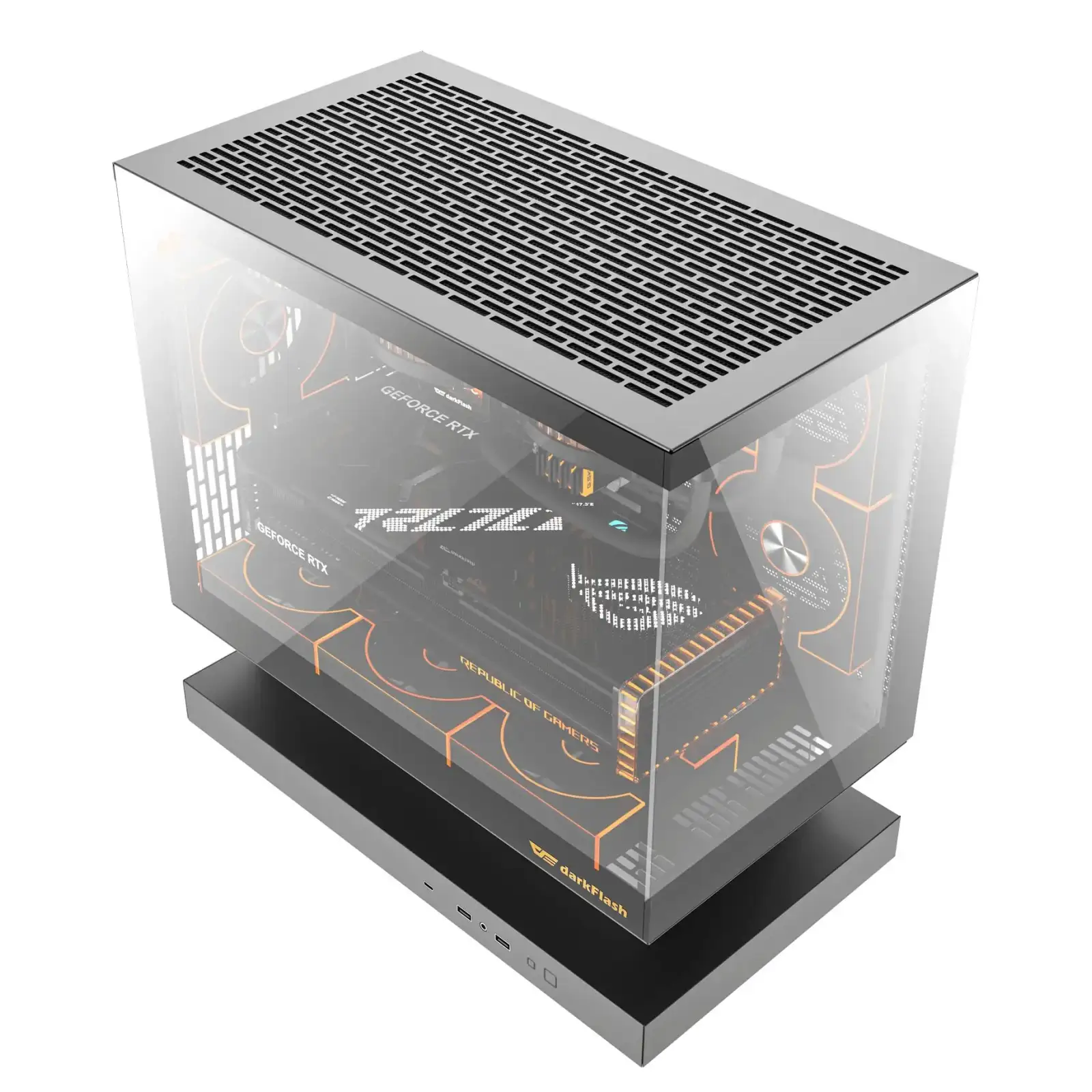 Корпус для комп'ютера MATX W/O PSU F1 BLACK DARK FLASH UA