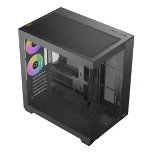 Корпус для комп'ютера ATX W/O PSU DELTA C74 ARGB чорний (DELTA-C74-BKD200XX-GL) OCYPUS UA
