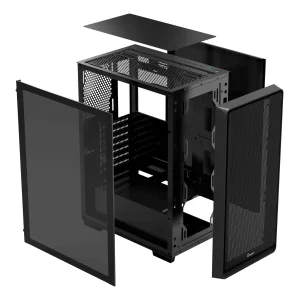 Корпус для комп'ютера ATX W/O PSU GAMMA C60 BK (GAMMA-C60-BKG000XX-GL) OCYPUS UA