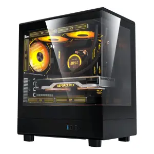 Корпус для комп'ютера DARK FLASH DB330M mATX без блока живлення, чорний (DB330M BLACK) UA