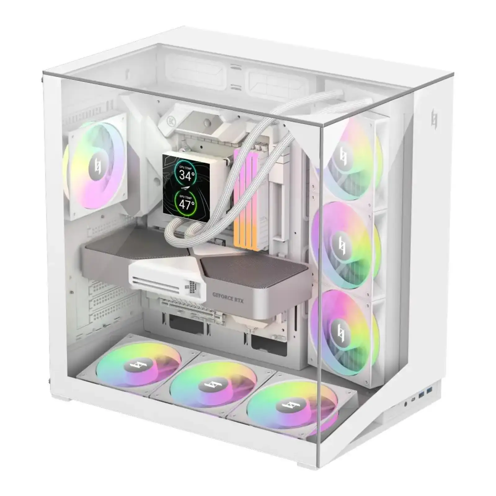 Корпус для комп'ютера ATX W/O PSU NEX C56 VC WH GAMEMAX UA