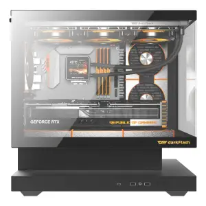 Корпус для комп'ютера MATX W/O PSU F1 BLACK DARK FLASH UA