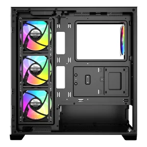 Корпус для комп'ютера ATX W/O PSU GAMMA C72 BK ARGB (GAMMA-C72-BKD400XX-GL) OCYPUS UA