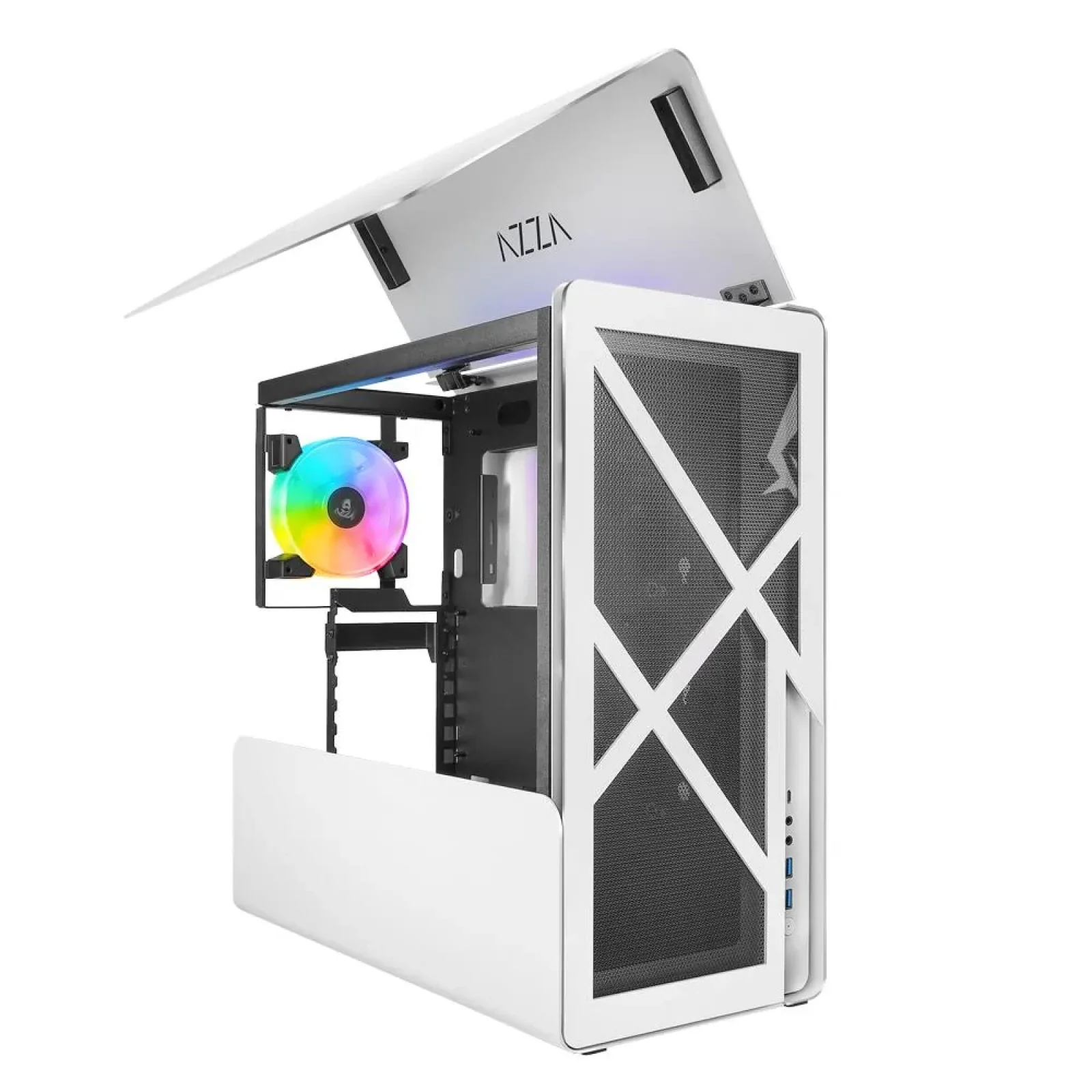 Корпус ATX W/O PSU CAST CSAZ-808W AZZA UA