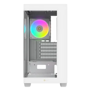 Корпус для комп'ютера MATX W/O PSU GAMMA C52 WH ARGB (GAMMA-C52-WHD300XX-GL) OCYPUS UA