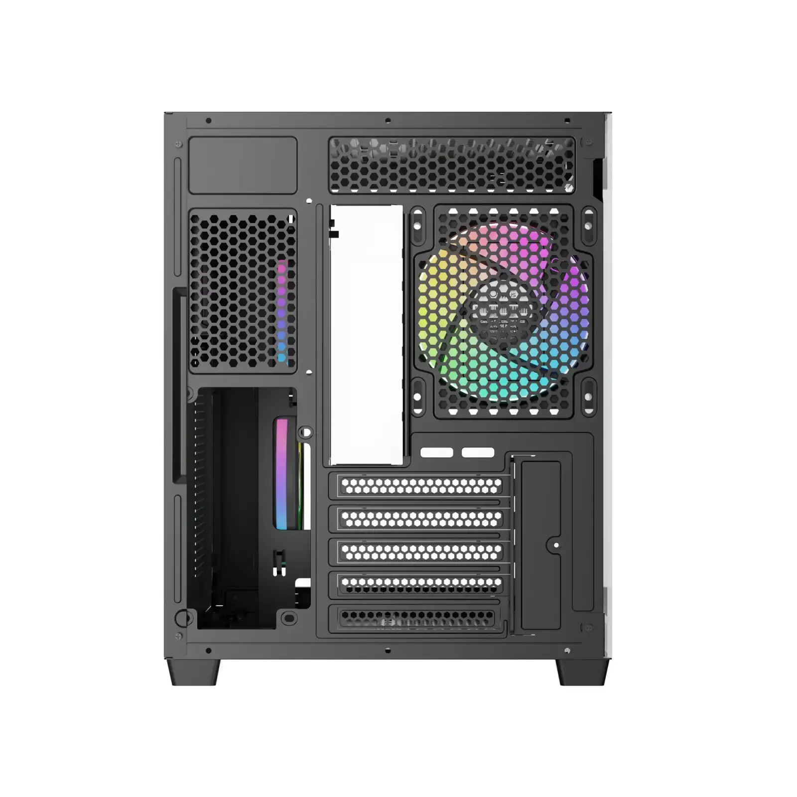 Корпус для комп'ютера MATX W/O PSU GAMMA C54 ARGB чорний (GAMMA-C54-BKD300XX-GL) OCYPUS UA
